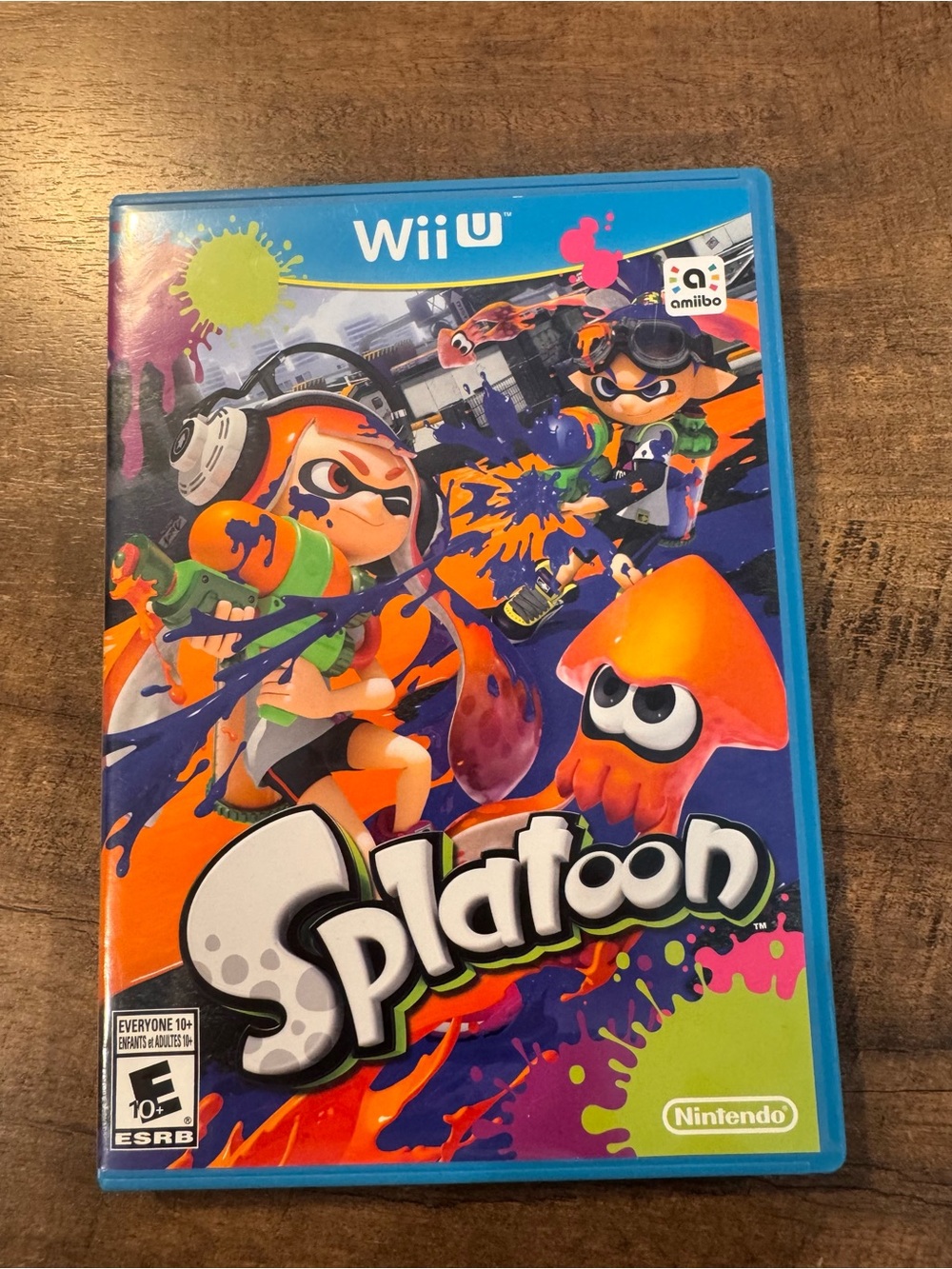 Splatoon Nintendo Wii U Video Game Complete w/ Case & Manual Tested Works